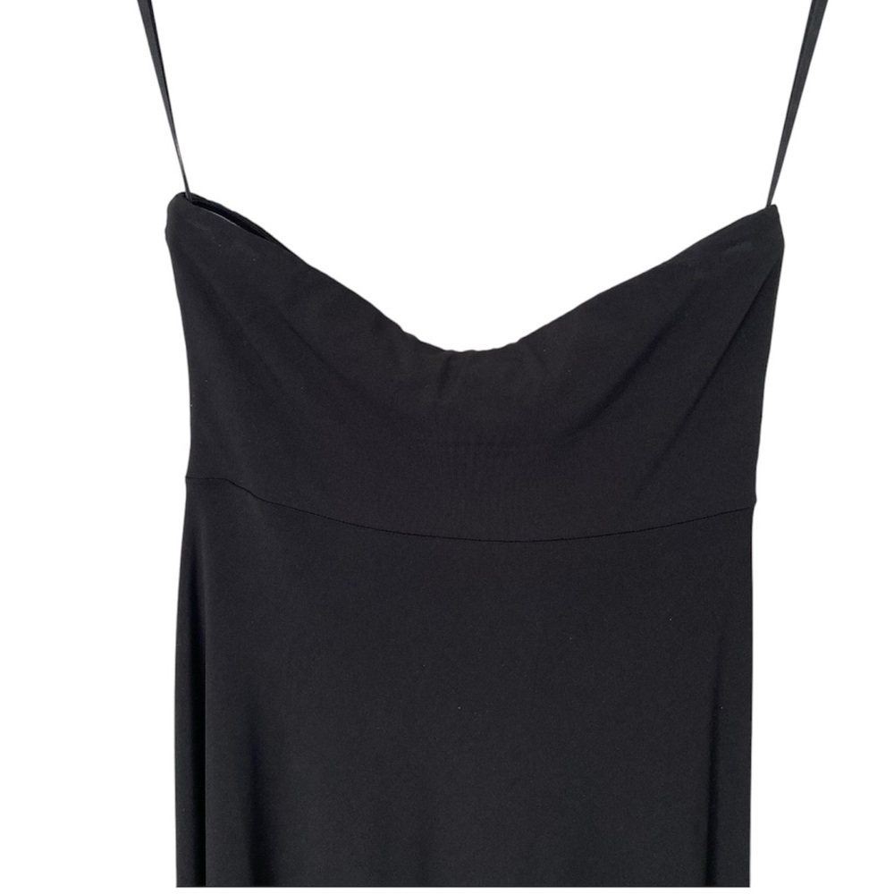 BANANA REPUBLIC Factory Maxi Dress Strapless Ruche Top Black Women Size S - Picture 4 of 12